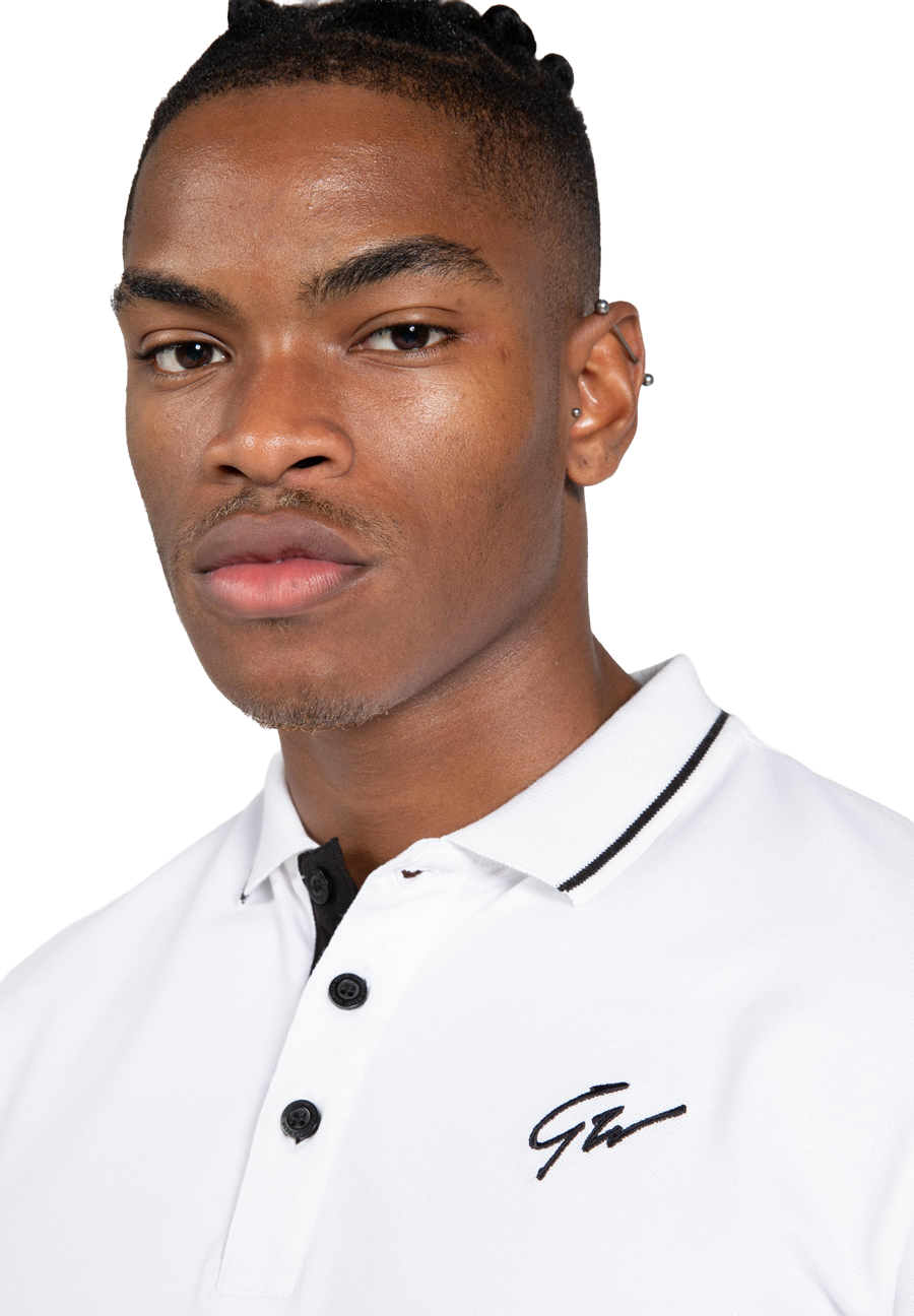 Gorilla Wear Delano Polo T-Shirt & Tops White/Black