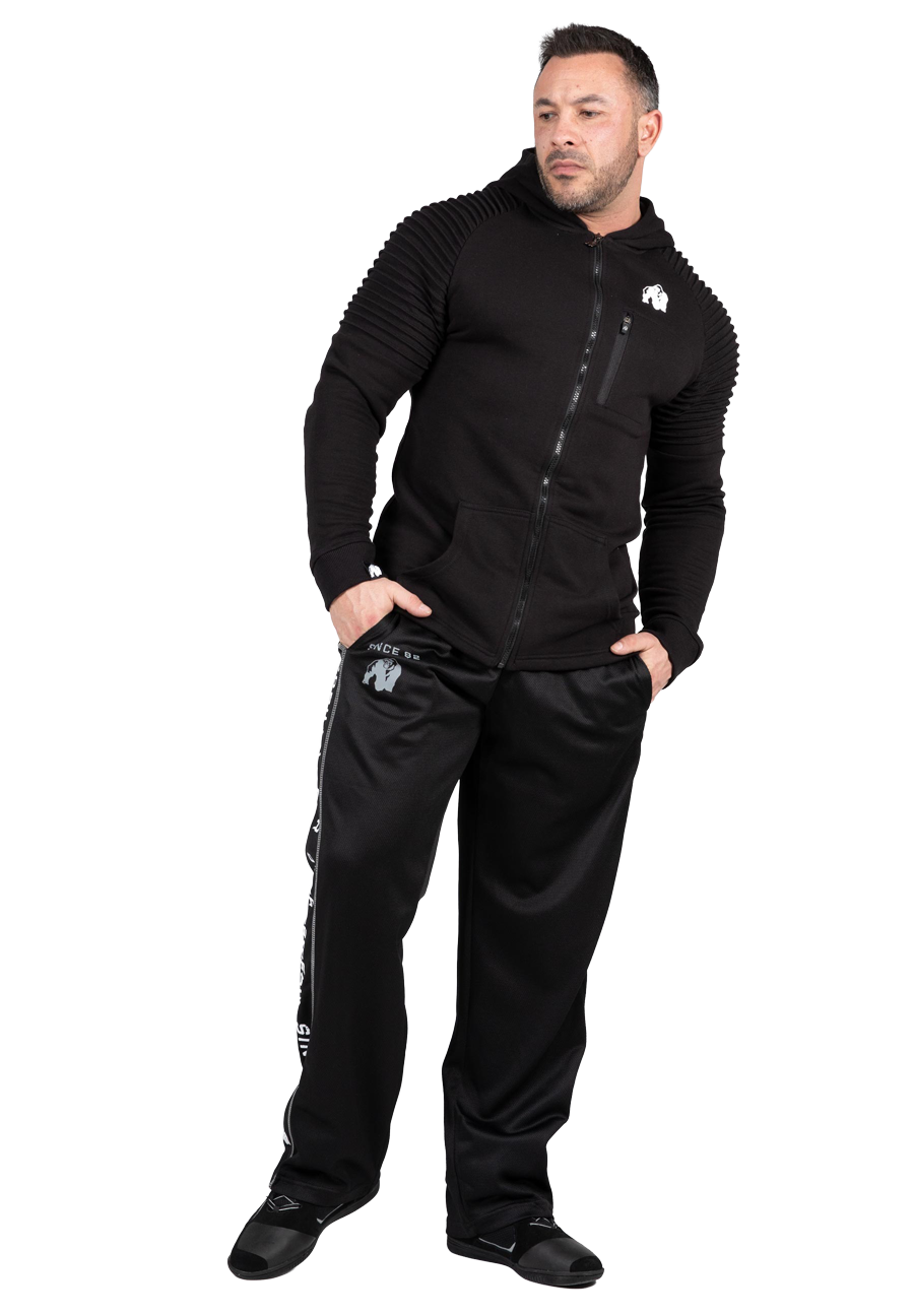 Gorilla Wear Delta Zipped Hoodie Hoodie & Sweatshirt Black