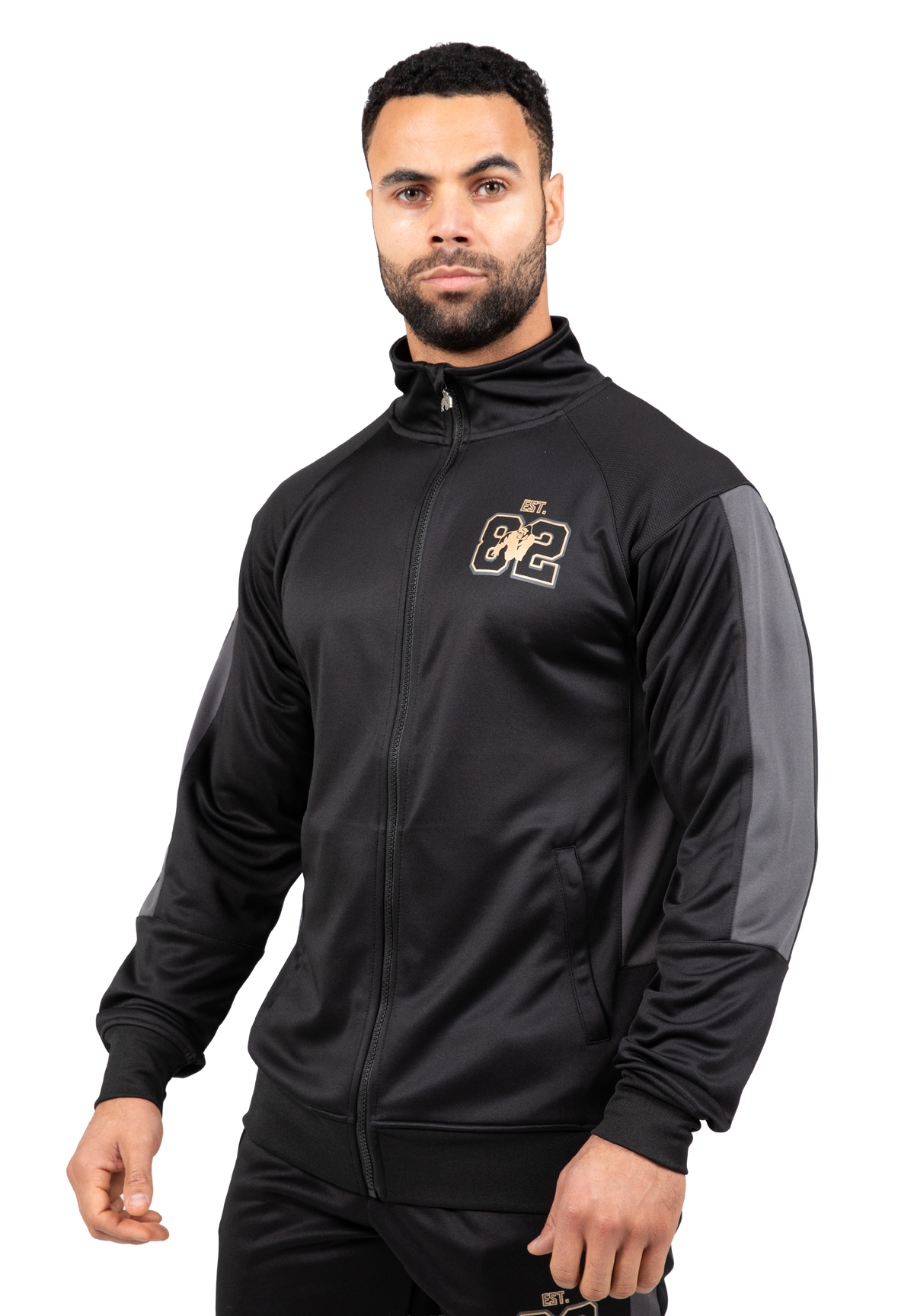 Devon Training Jacket Black Gray