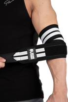 Gorilla Wear Elbow Wraps Lifting Straps & Wraps Black/White
