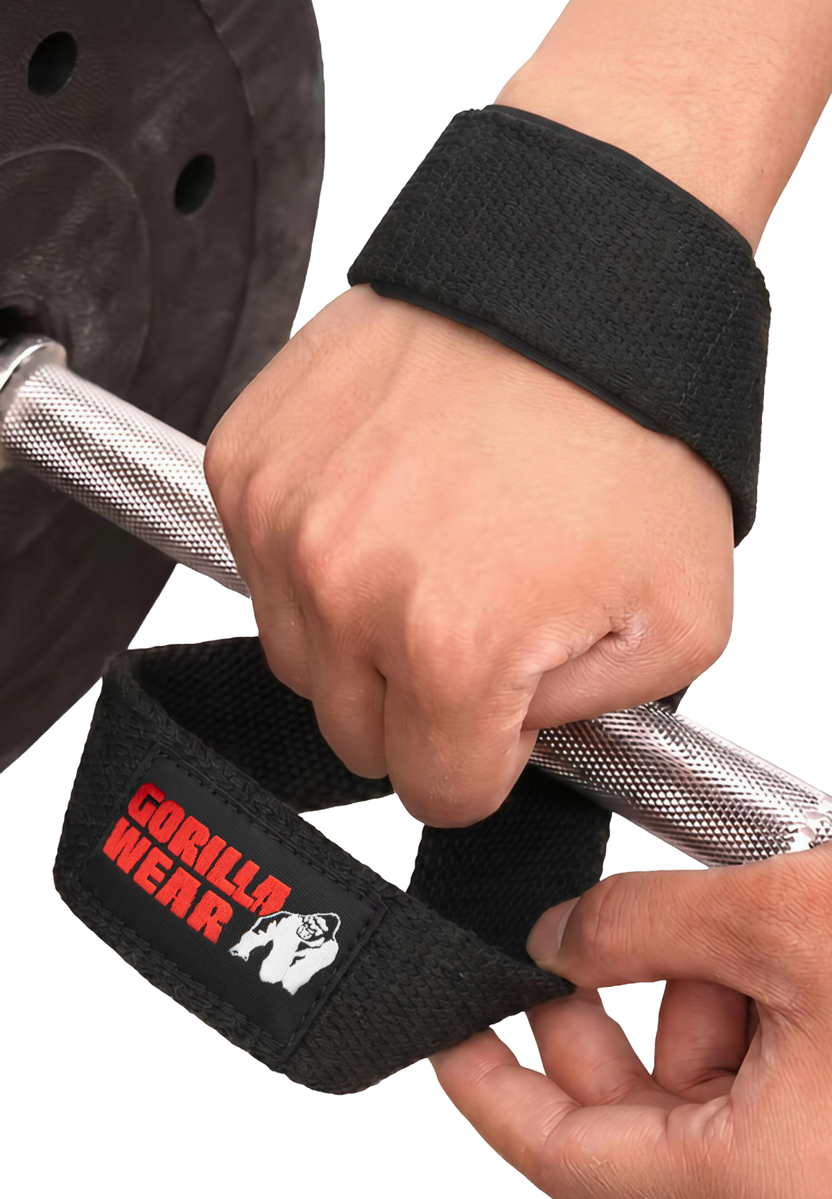 Gorilla Wear Figure 8 Lifting Straps Lifting Straps & Wraps Black