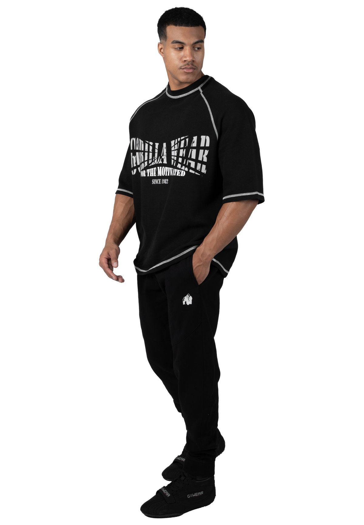 Gorilla Wear Finley Oversized T-Shirt T-Shirt & Tops Black/Gray