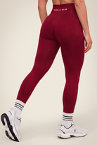 Gorilla Wear Florence Seamless Contour Leggings - Red - Back View