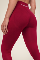 Gorilla Wear Florence Seamless Contour Leggings - Red - Detail View