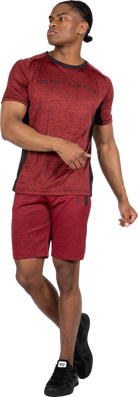 Gorilla Wear Fremont T-Shirt T-Shirt & Tops Burgundy Red/Black