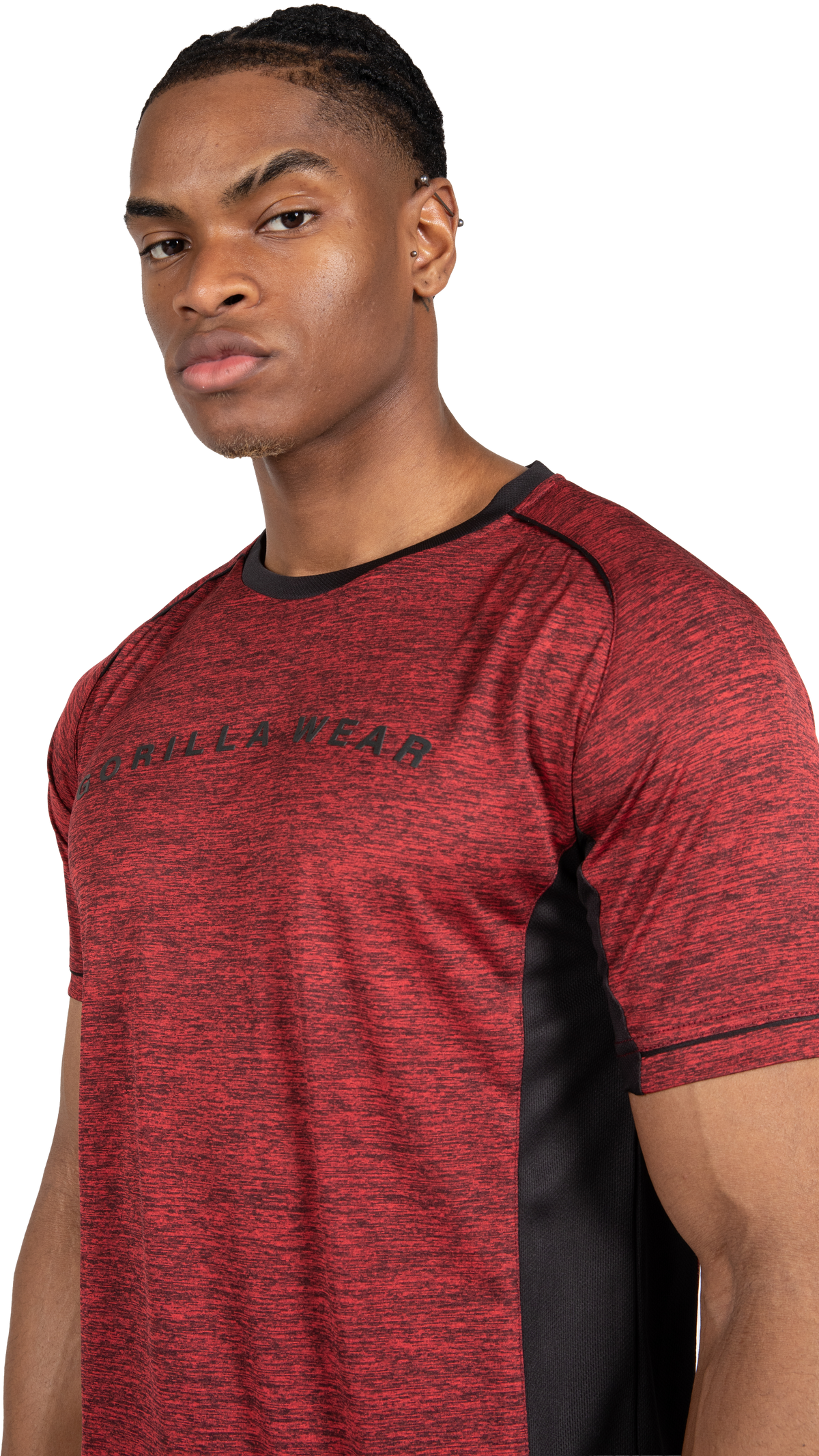 Gorilla Wear Fremont T-Shirt T-Shirt & Tops Burgundy Red/Black