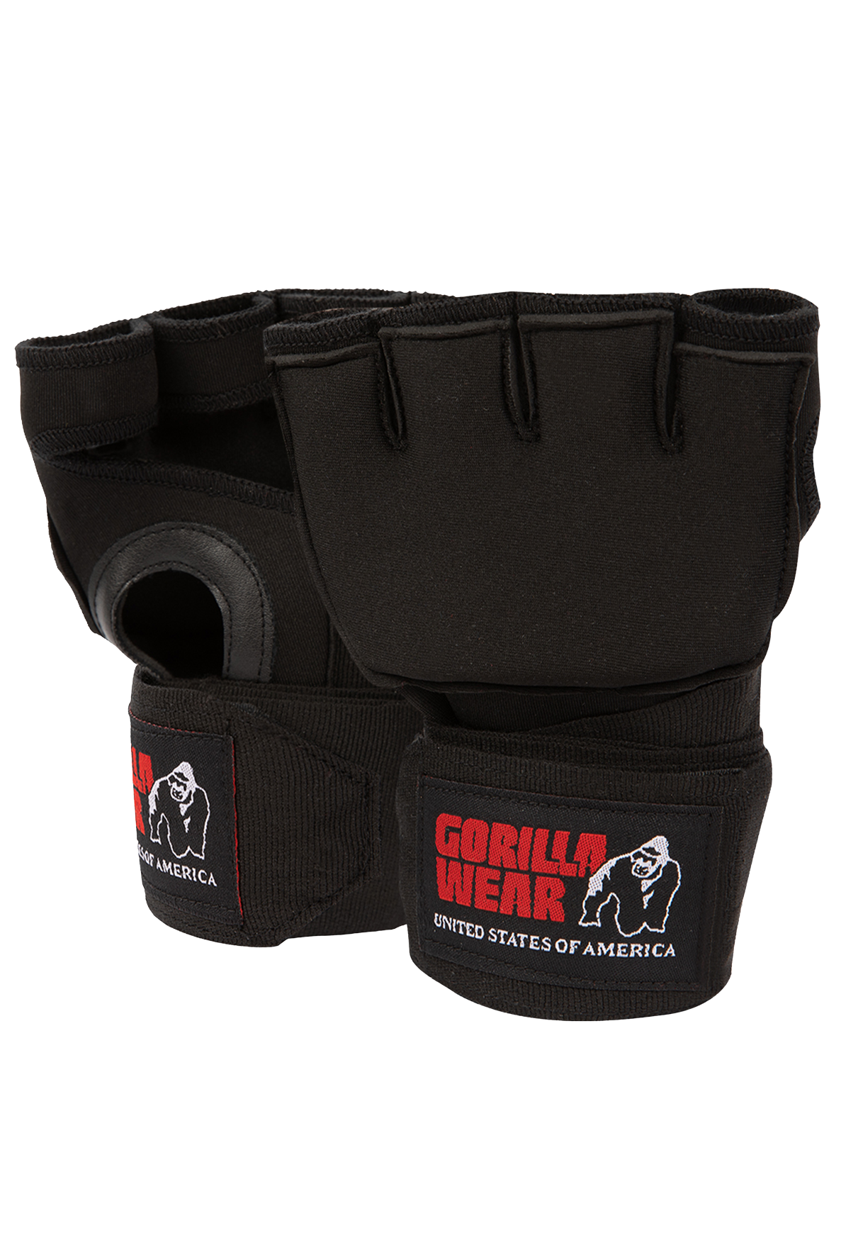 Gorilla Wear Gel Glove Wraps Fight Gear Black/White