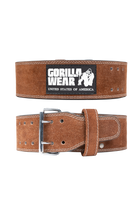 Gorilla Wear Gorilla Wear 4 Inch Leather Lifting Belt Lifting Belts Brown
