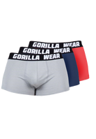 Gorilla Wear Gorilla Wear Boxershorts 3-Pack Underwear Gray/Navy/Red
