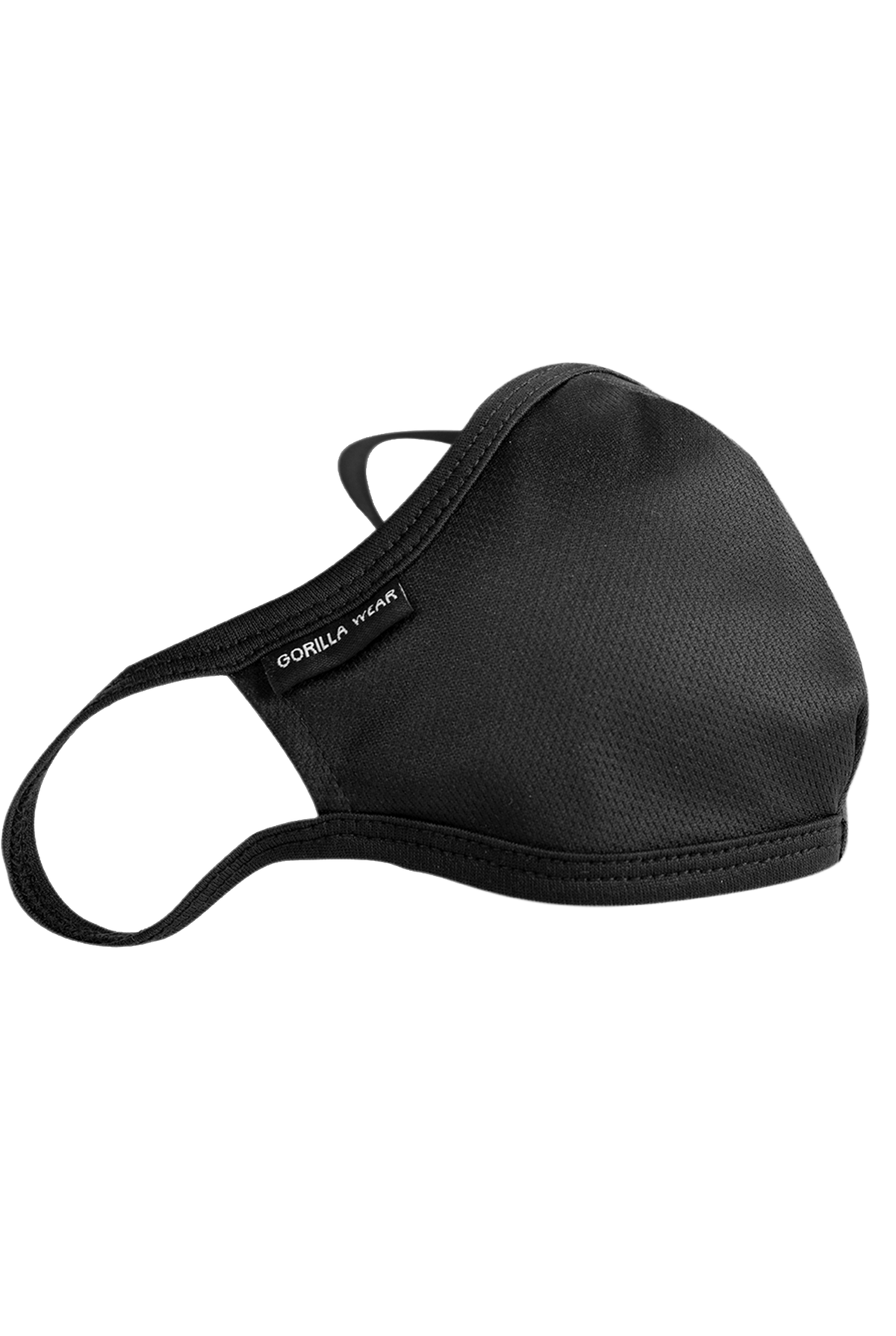 Gorilla Wear Face Mask - Black - Side View