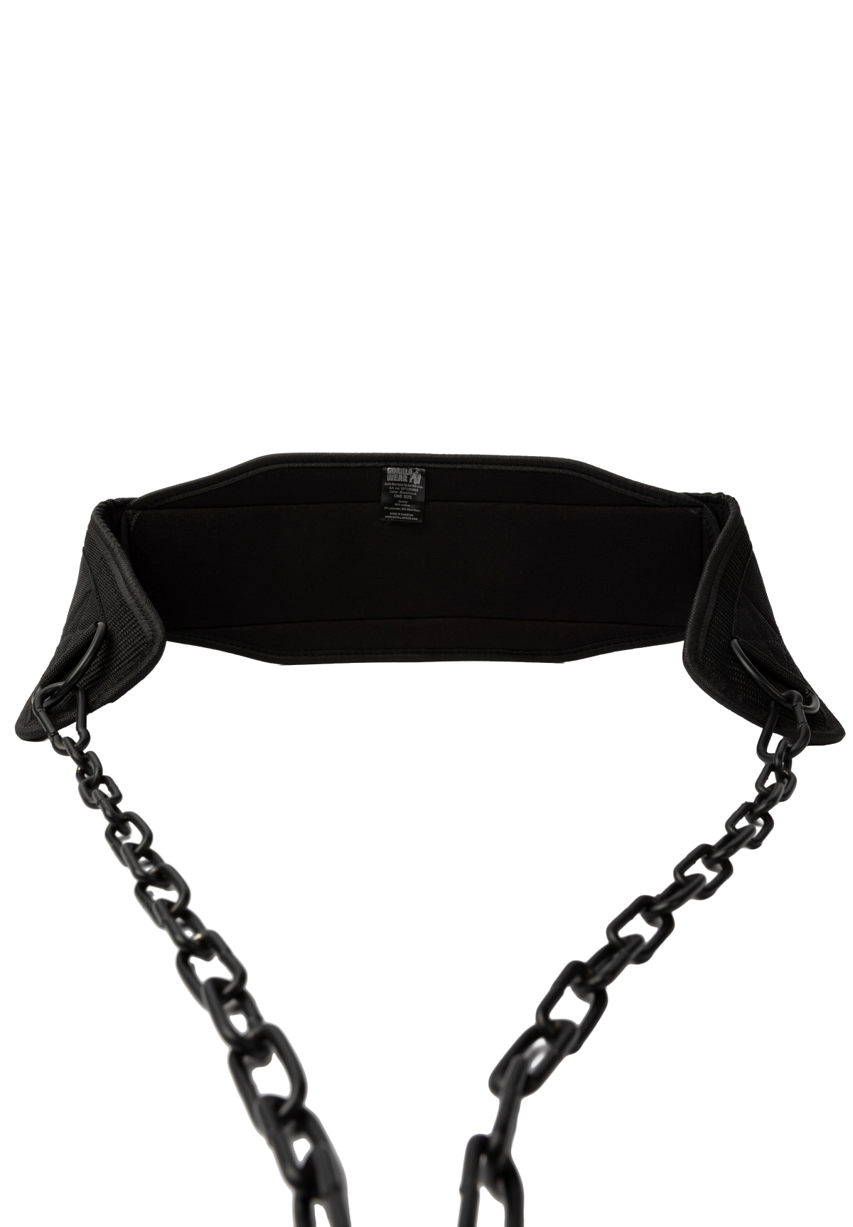 Gorilla Wear Nylon Dip Belt - Black - Back View