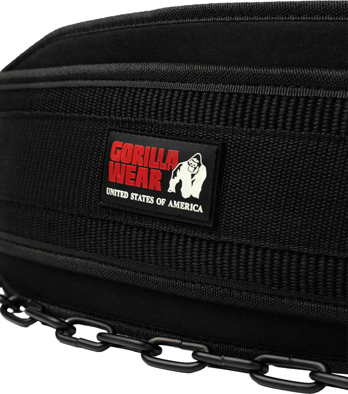 Gorilla Wear Gorilla Wear Nylon Dip Belt Lifting Belts Black