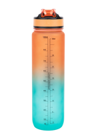 Gorilla Wear Gradient Water Bottle 1000ML Shakers & Bottles Green/Orange