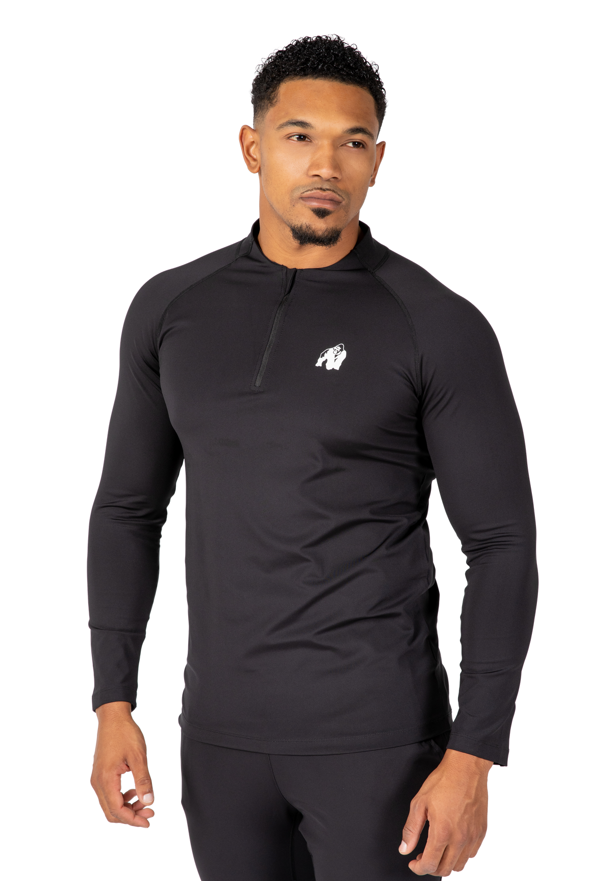 Gorilla Wear Hamilton Hybrid Long Sleeve T-Shirt & Tops Black