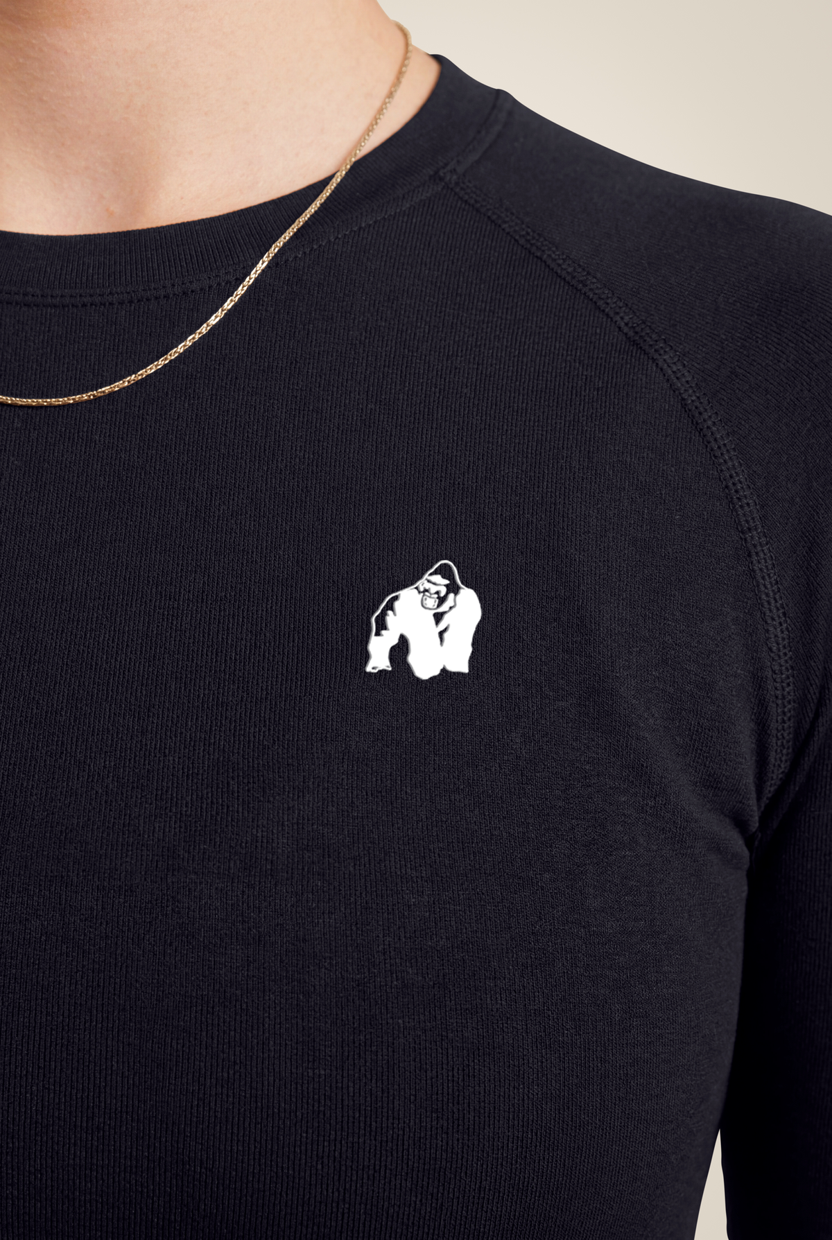 Gorilla Wear Hilton Seamless Long Sleeve T-Shirt & Tops Black