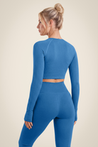 Gorilla Wear Hilton Seamless Long Sleeve T-Shirt & Tops Blue