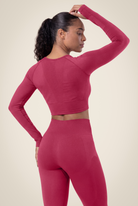 Gorilla Wear Hilton Seamless Long Sleeve T-Shirt & Tops Fuchsia