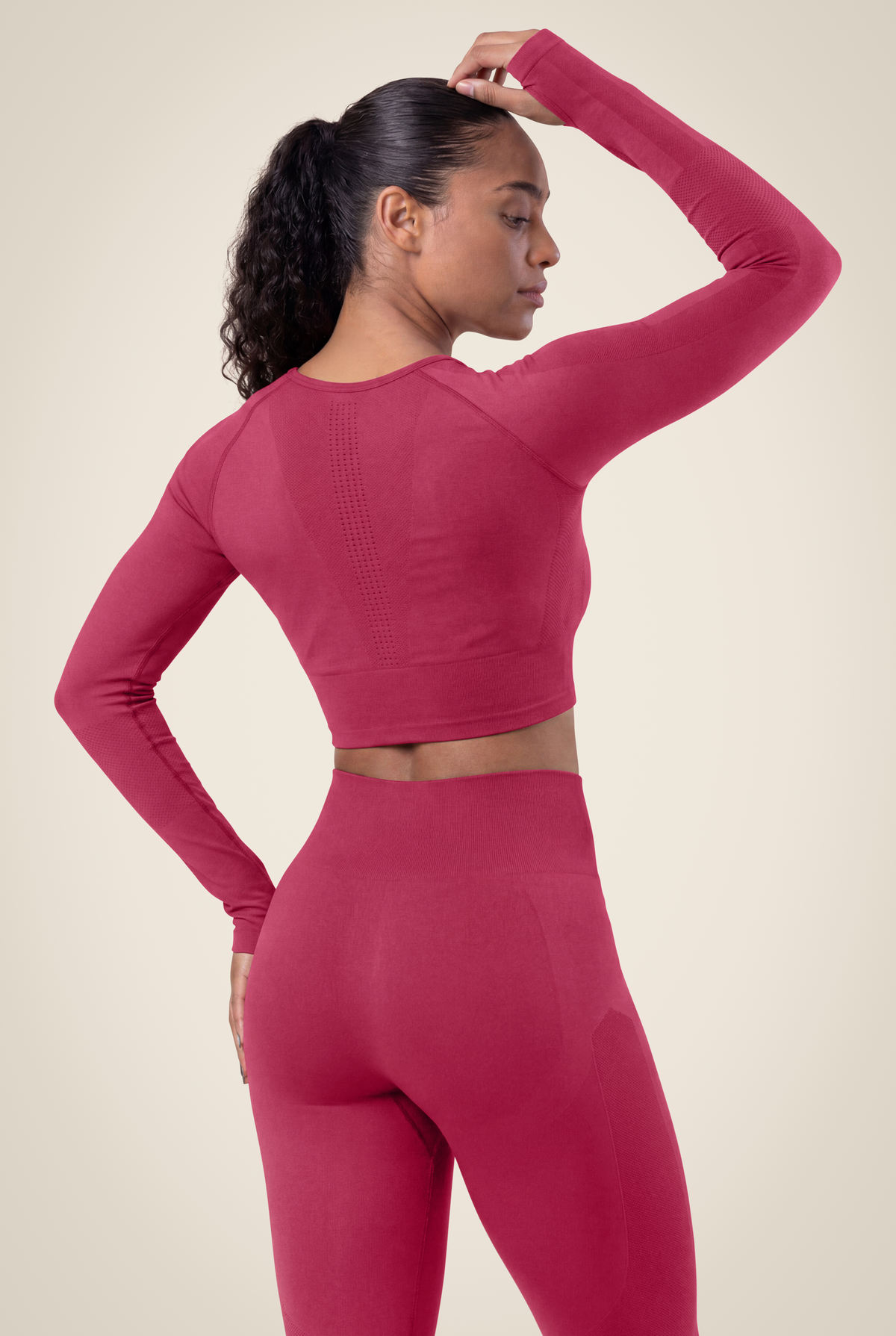 Gorilla Wear Hilton Seamless Long Sleeve T-Shirt & Tops Fuchsia