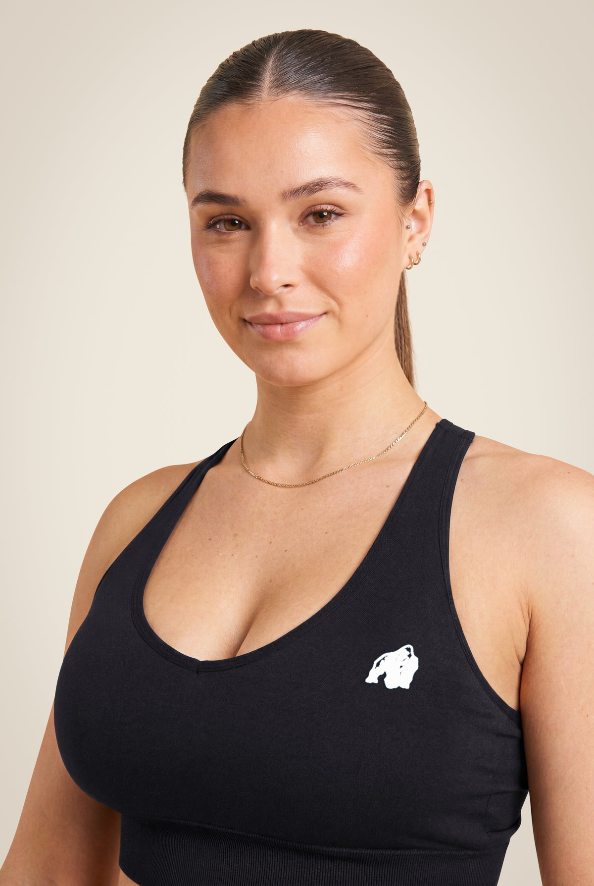 Gorilla Wear Hilton Seamless Sports Bra Sports Bra Black