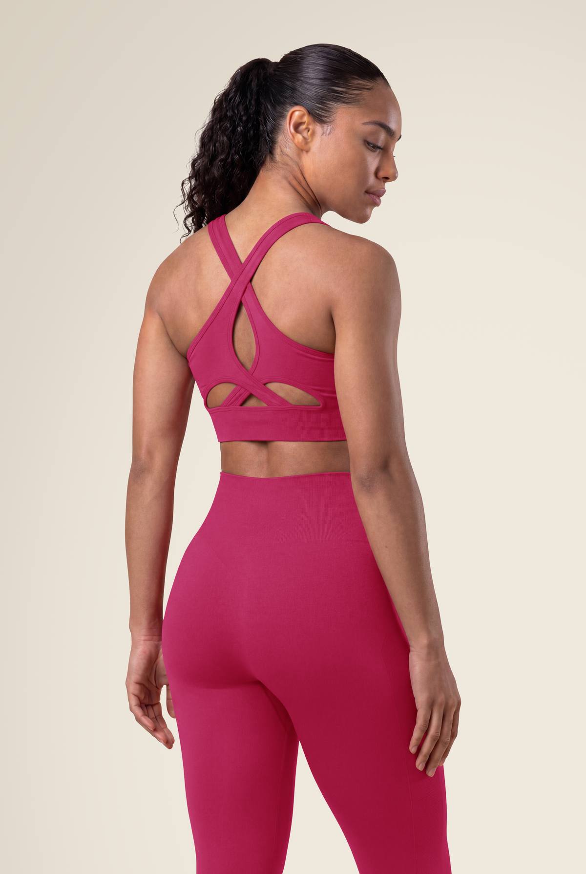 Gorilla Wear Hilton Seamless Sports Bra Sports Bra Fuchsia