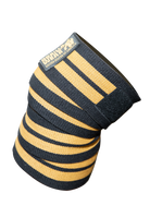 Gorilla Wear Knee Wraps 200CM Lifting Straps & Wraps Black/Gold