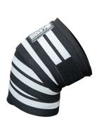 Gorilla Wear Knee Wraps 200CM Lifting Straps & Wraps Black/White