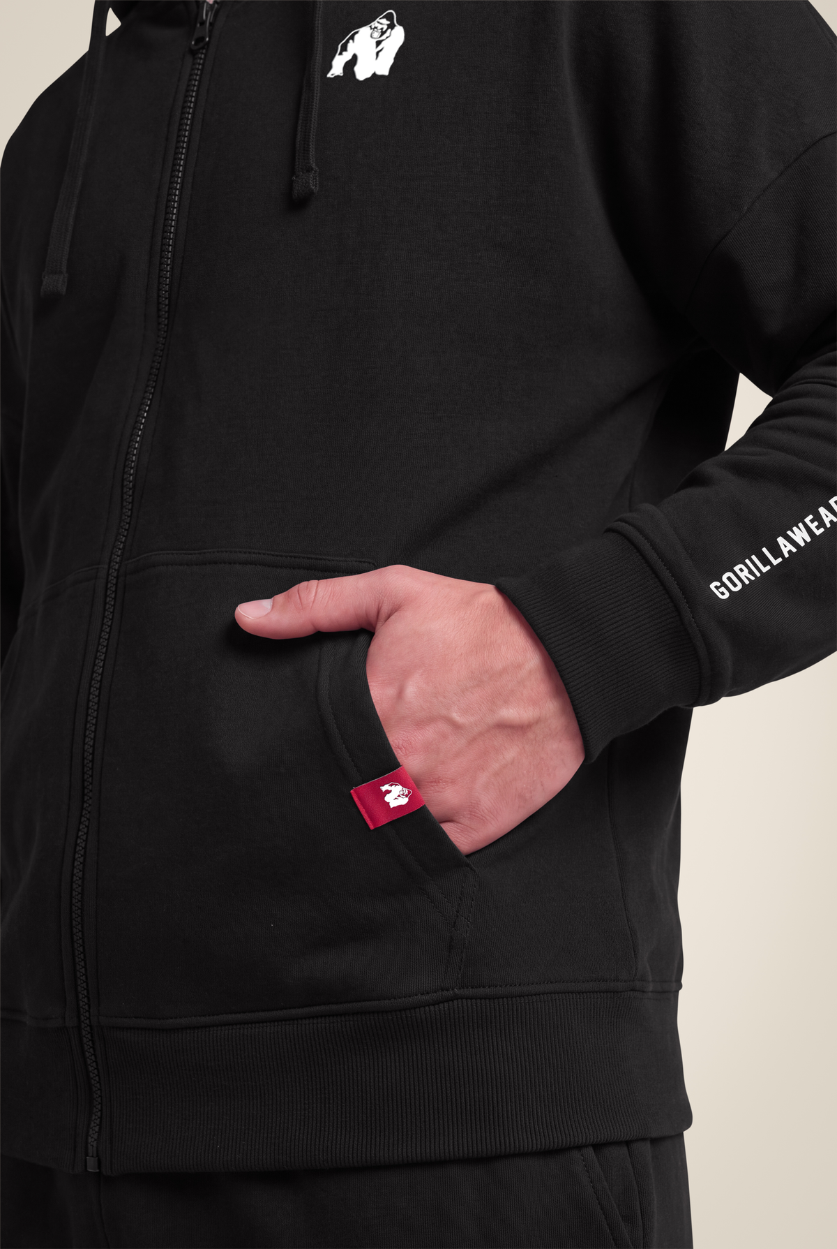 Gorilla Wear Leon Zipped Hoodie Hoodie & Sweatshirt Black