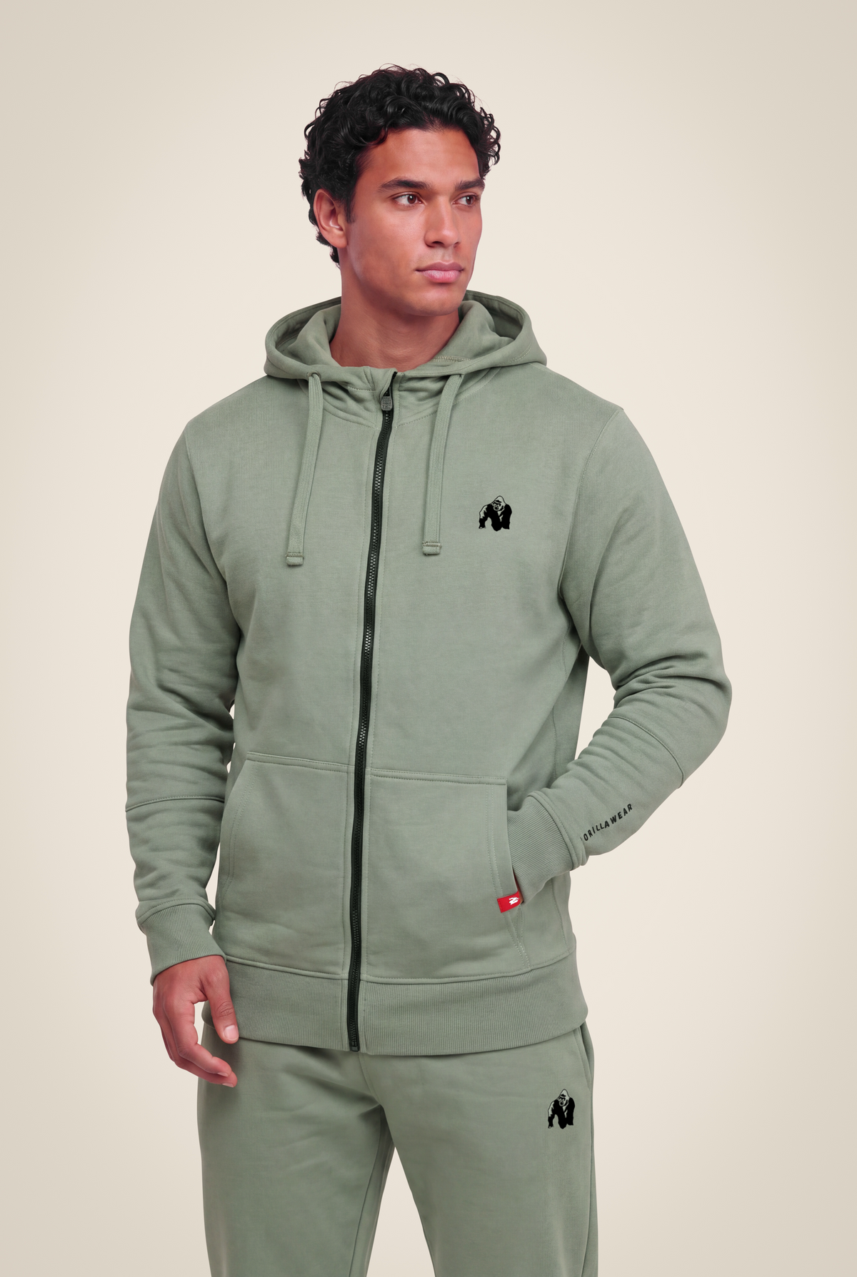 Gorilla Wear Leon Zipped Hoodie Hoodie & Sweatshirt Green