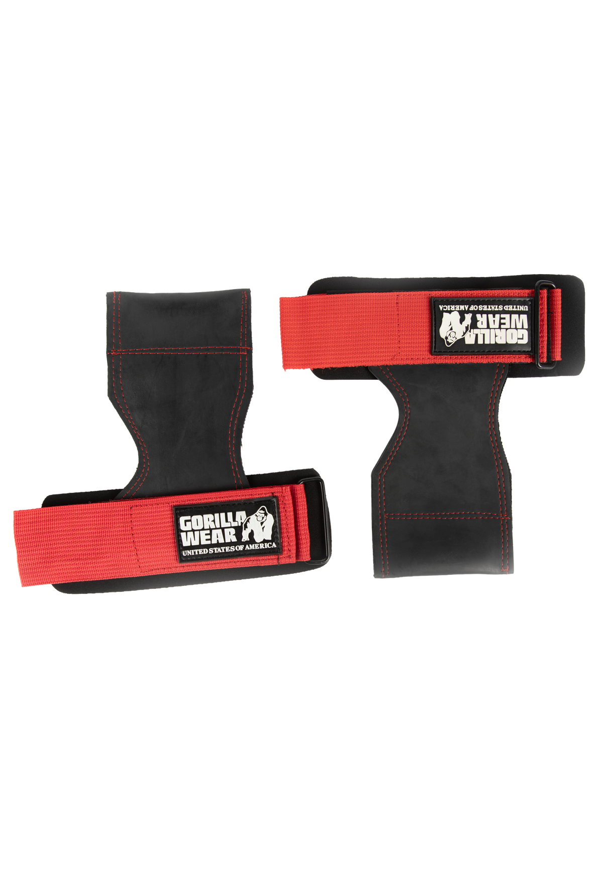 Gorilla Wear Lifting Grips Workout Gloves & Grips Black/Red