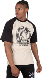 Gorilla Wear Logan Oversized T-Shirt T-Shirt & Tops Beige/Black