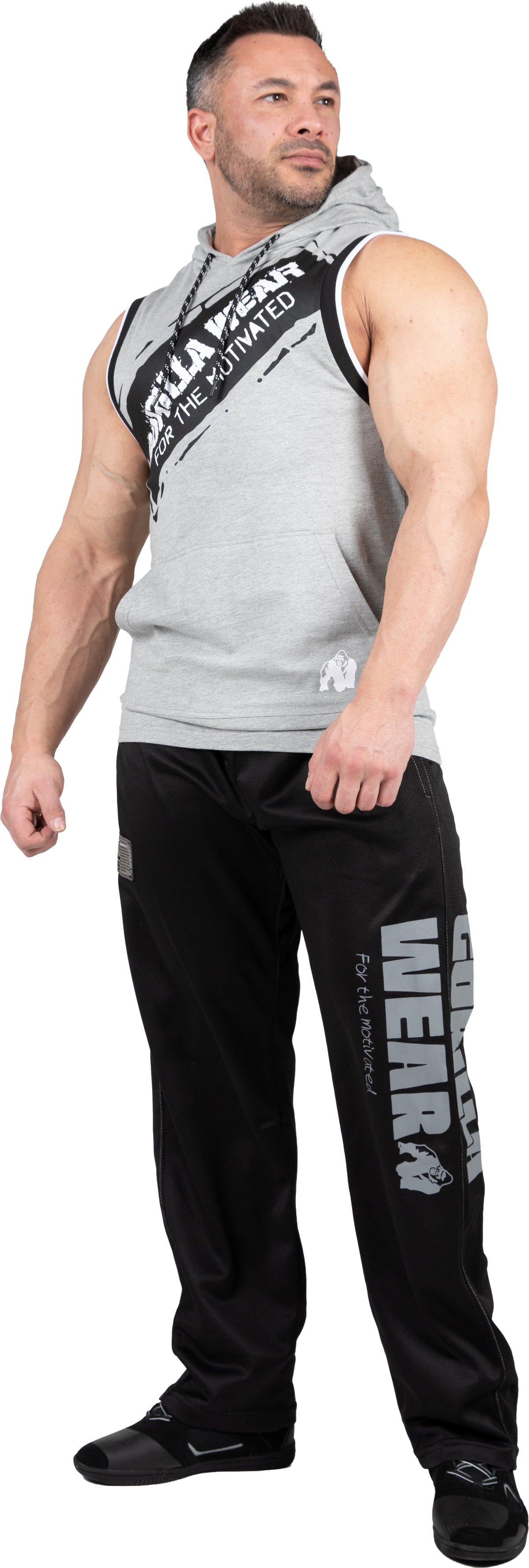 Gorilla Wear Loretto Hooded Tank Top Tank Top Gray Melange