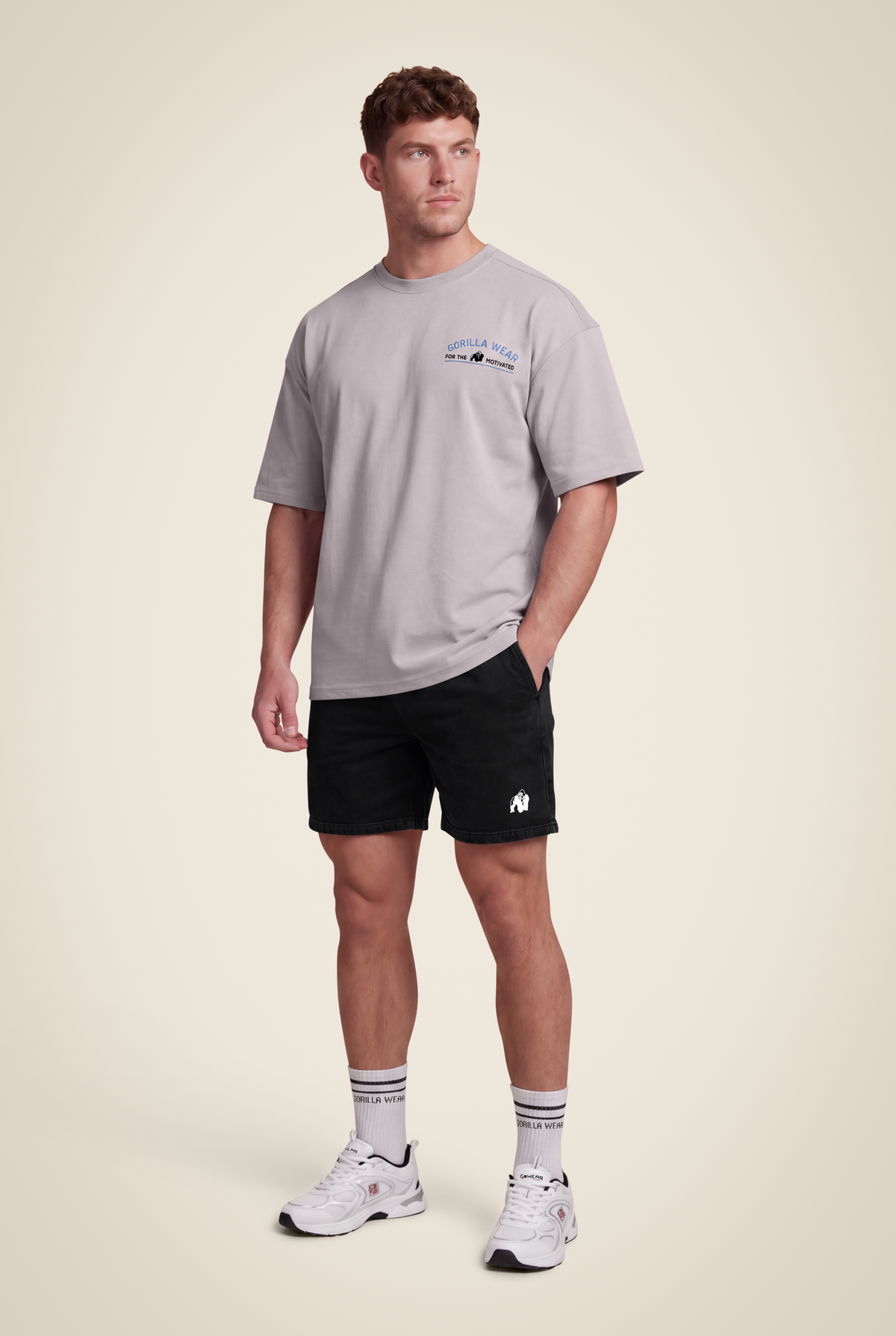 Gorilla Wear Macon Oversized T-Shirt T-Shirt & Tops Light Gray