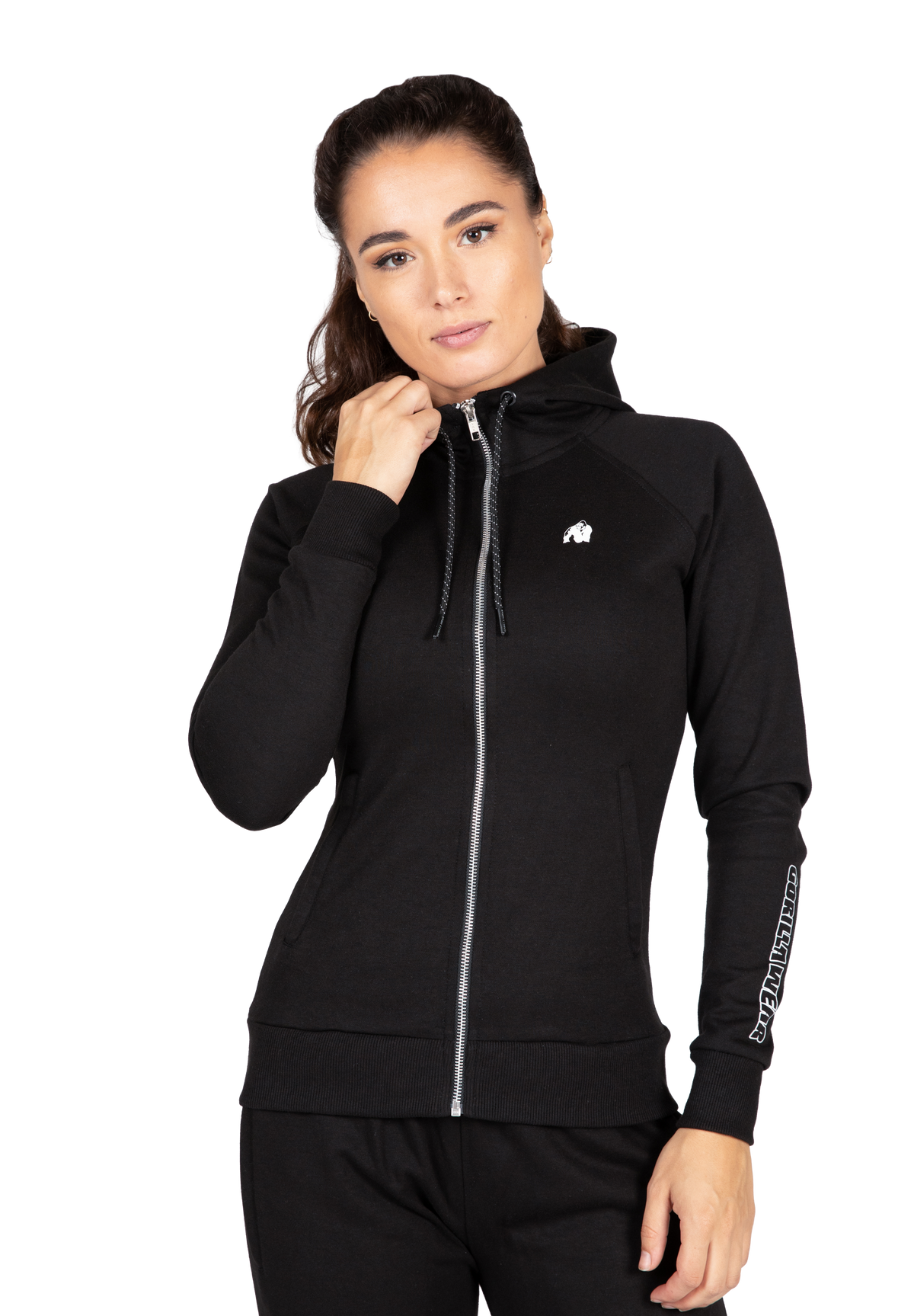 Gorilla Wear Marion Zipped Hoodie Hoodie & Sweatshirt Black