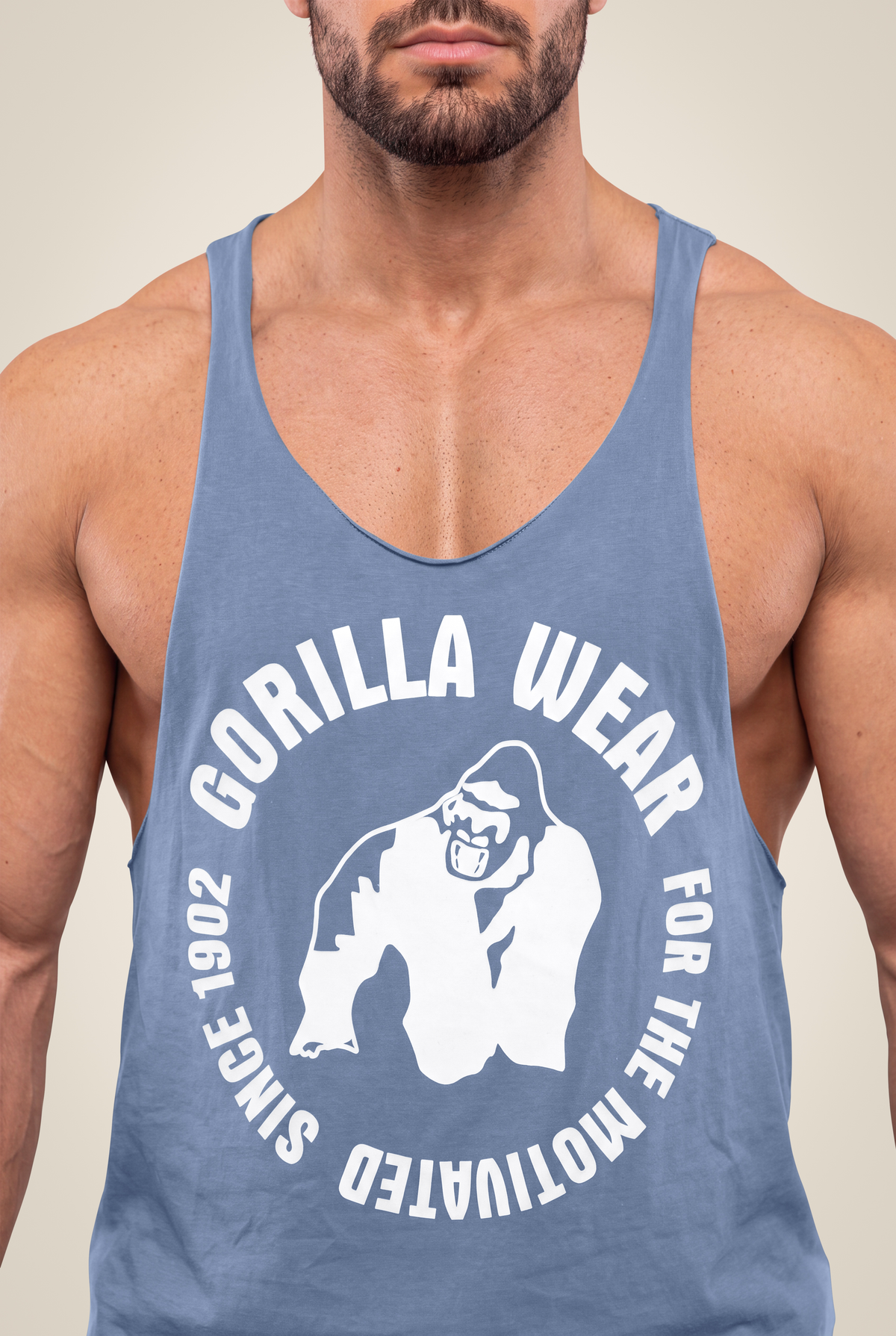 Gorilla Wear Melrose Stringer Tank Top Coronet Blue