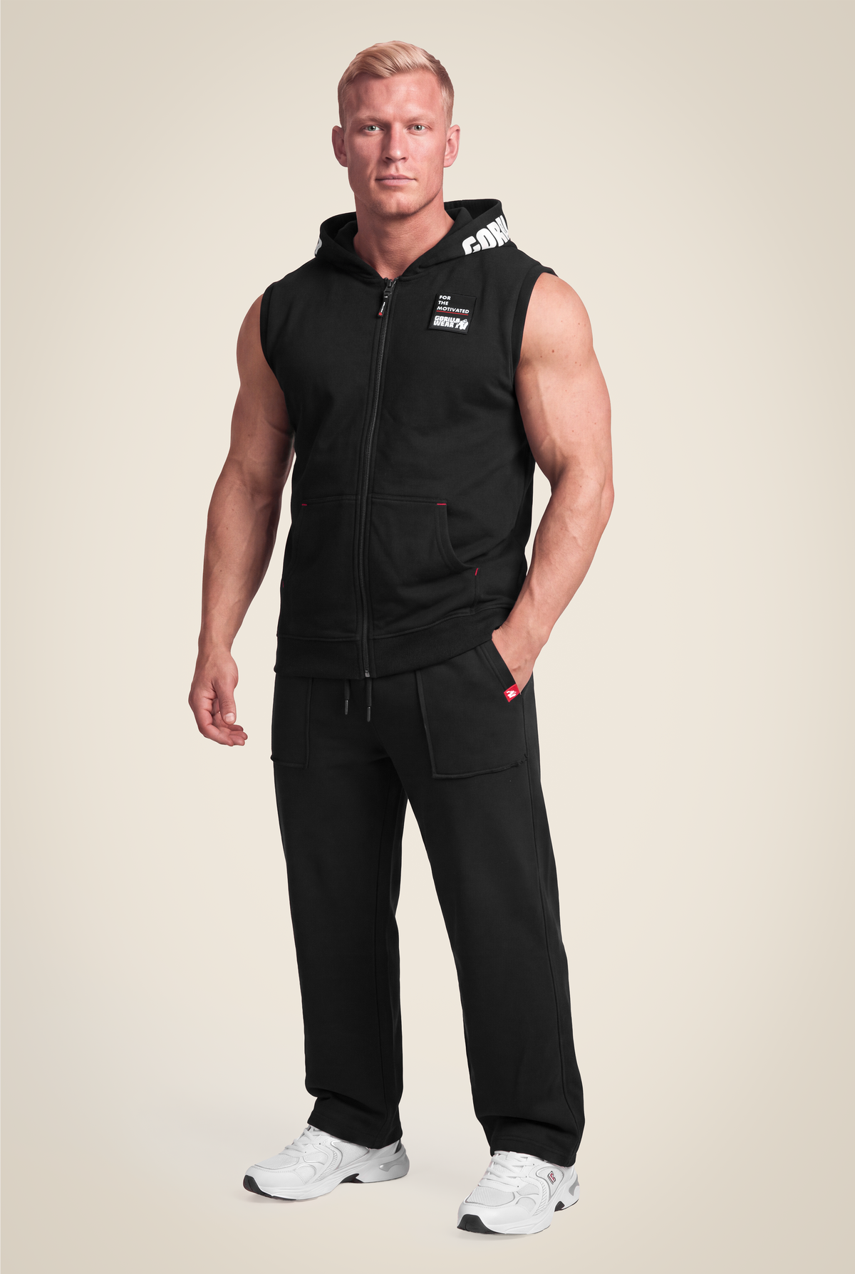 Gorilla Wear Milwaukee S/L Zipped Hoodie Hoodie & Sweatshirt Black
