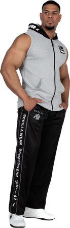 Gorilla Wear Milwaukee S/L Zipped Hoodie Hoodie & Sweatshirt Gray Melange