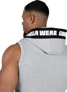 Gorilla Wear Milwaukee S/L Zipped Hoodie Hoodie & Sweatshirt Gray Melange