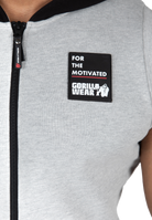 Gorilla Wear Milwaukee S/L Zipped Hoodie Hoodie & Sweatshirt Gray Melange