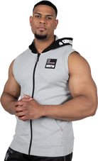 Gorilla Wear Milwaukee S/L Zipped Hoodie Hoodie & Sweatshirt Gray Melange