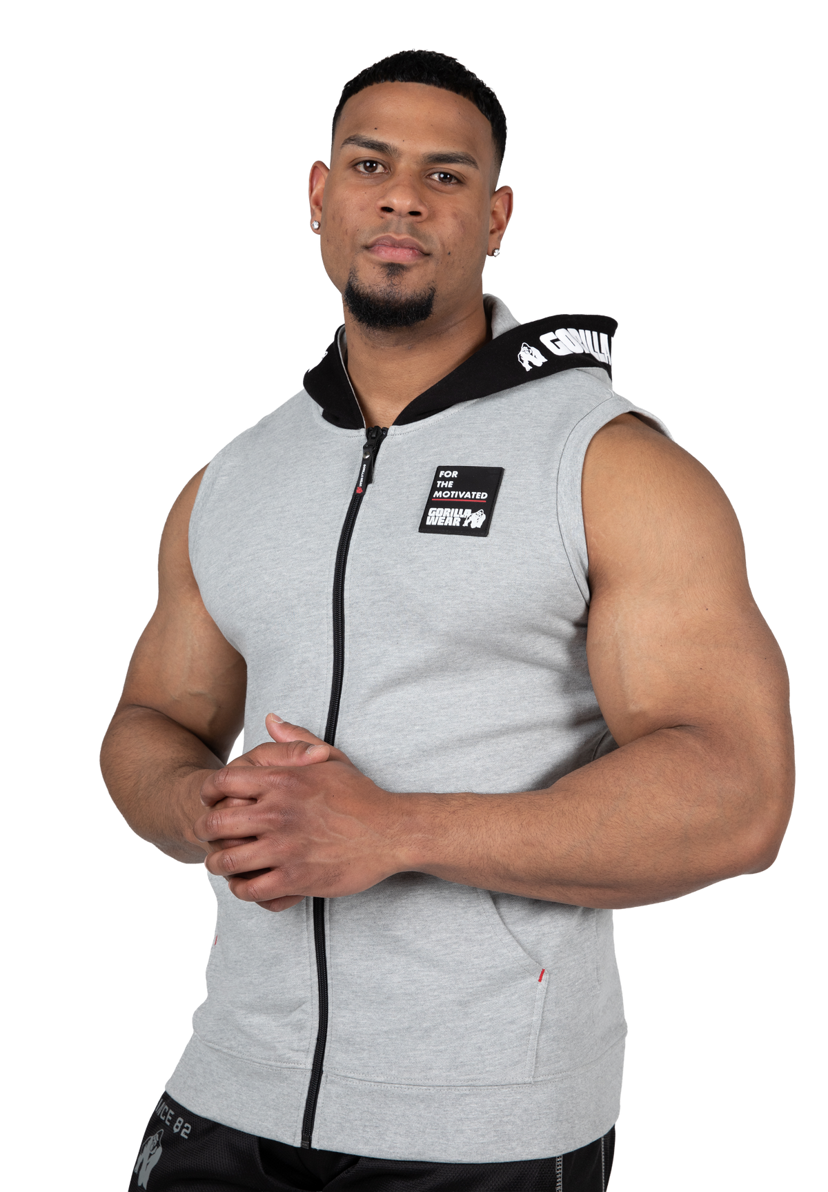 Gorilla Wear Milwaukee S/L Zipped Hoodie Hoodie & Sweatshirt Gray Melange