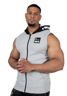 Gorilla Wear Milwaukee S/L Zipped Hoodie Hoodie & Sweatshirt Gray Melange