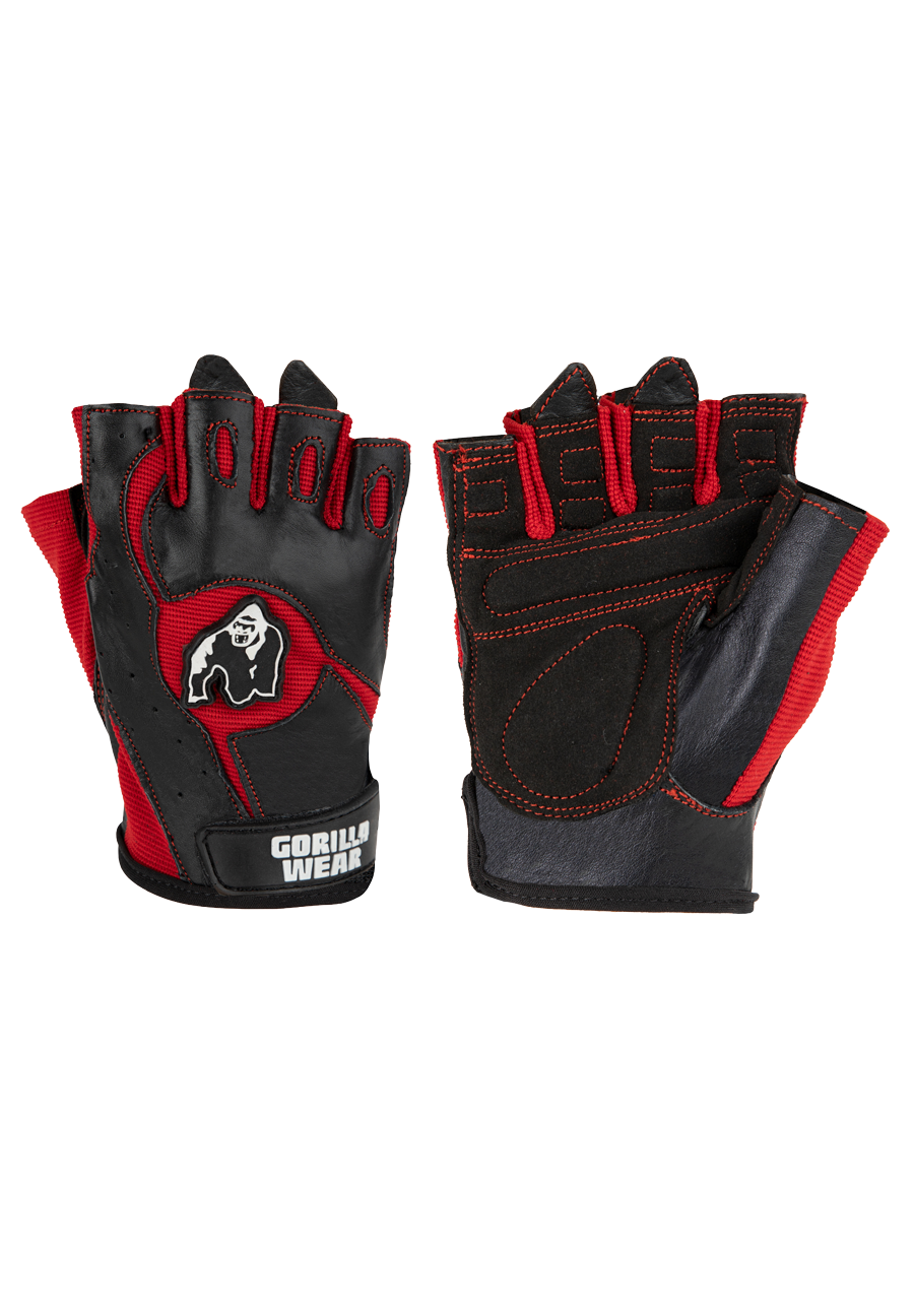 Gorilla Wear Mitchell Training Gloves Workout Gloves & Grips Black/Red