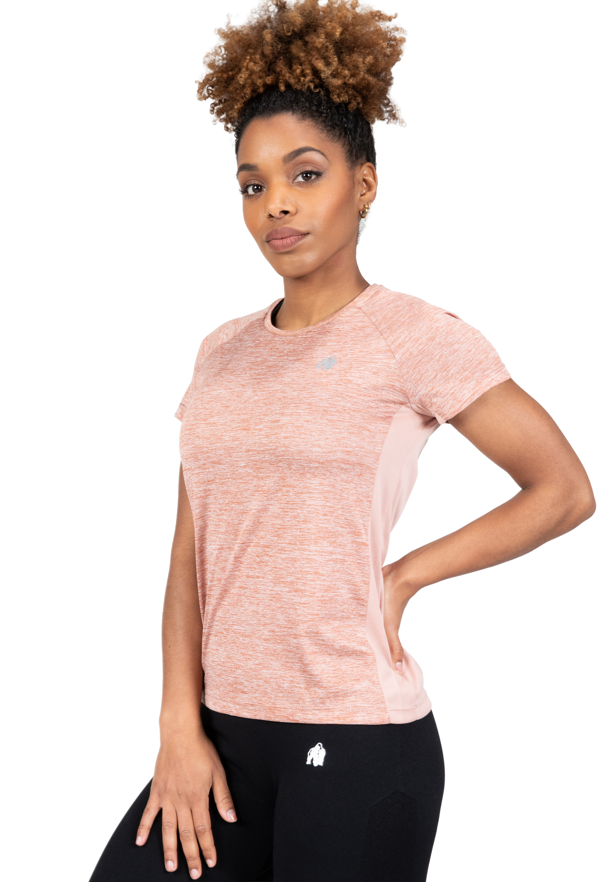 Gorilla Wear Monetta Performance T-Shirt T-Shirt & Tops Salmon Pink