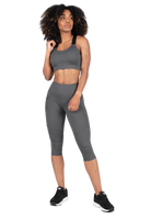 Gorilla Wear Monroe Cropped Leggings Leggings Gray
