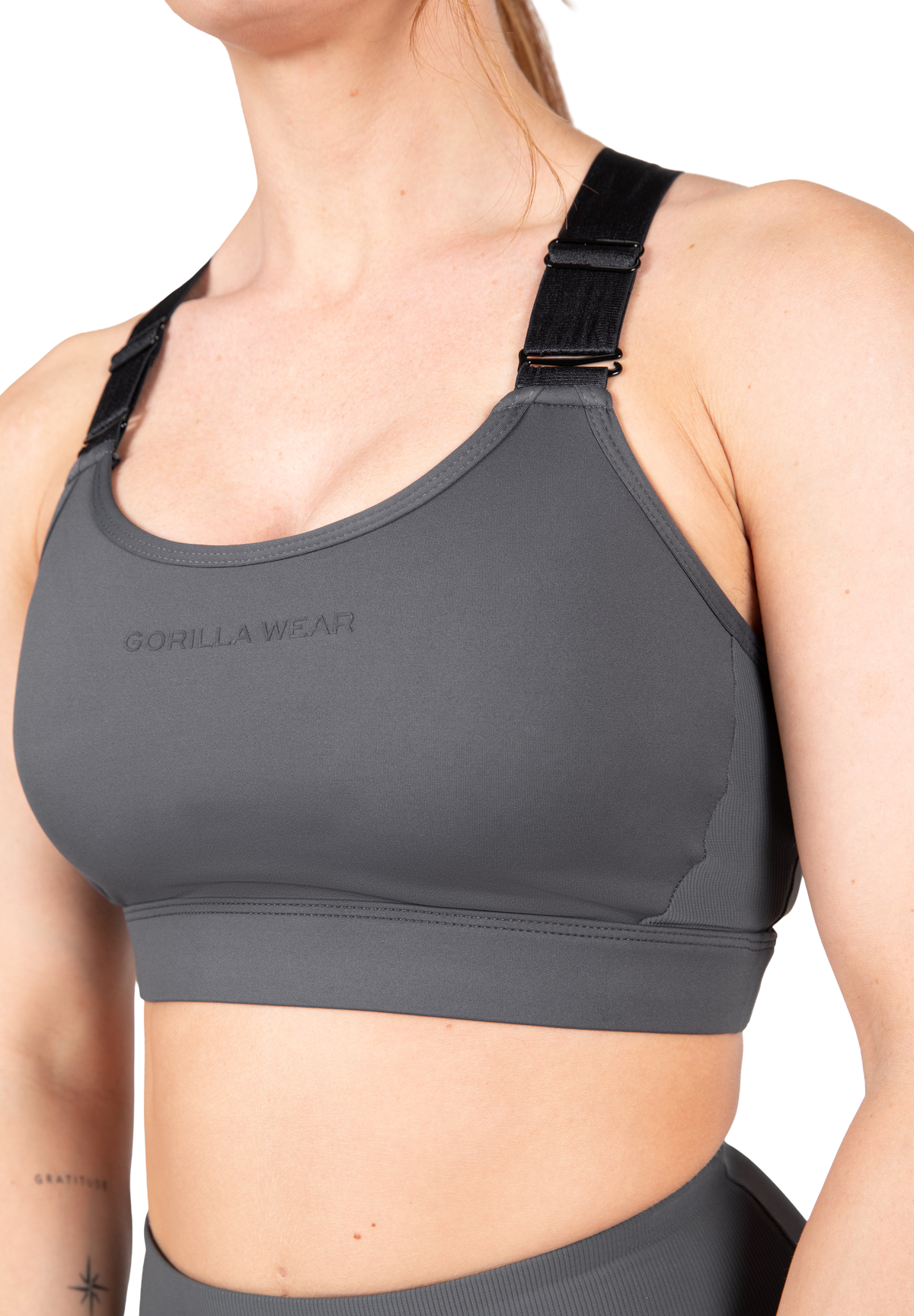 Gorilla Wear Monroe Sports Bra Sports Bra Gray
