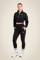 Gorilla Wear Ocala Cropped Half-Zip Sweatshirt Hoodie & Sweatshirt Black