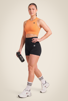 Gorilla Wear Olivia Seamless Crop Top T-Shirt & Tops Peach