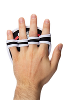 Gorilla Wear Palm Grip Pads - Black/Red - Model View