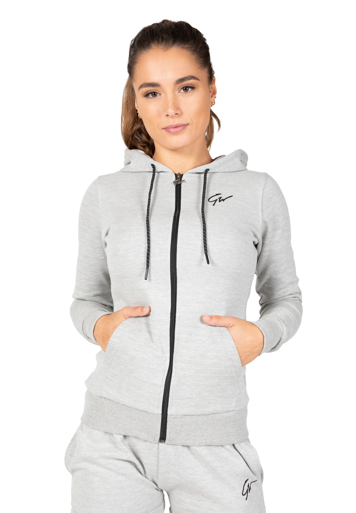 Gorilla Wear Pixley Zipped Hoodie Hoodie & Sweatshirt Gray