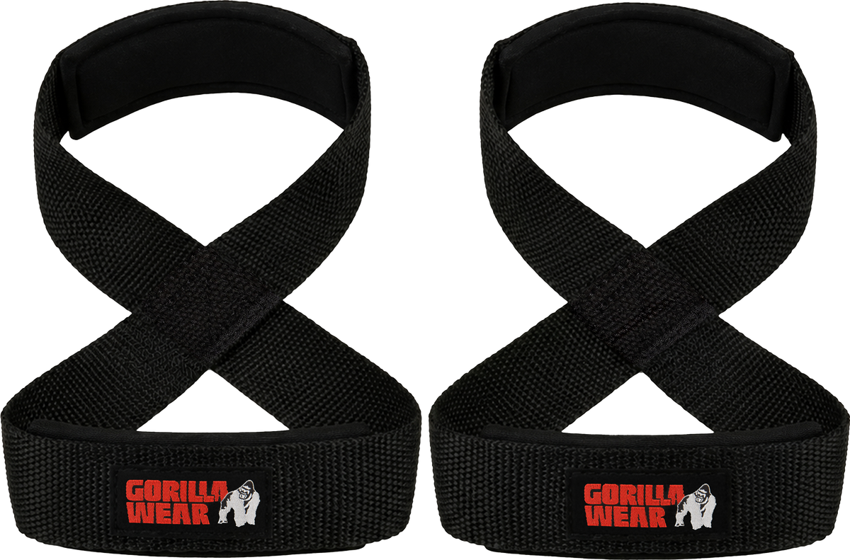 Gorilla Wear Premium Figure 8 Lifting Straps Lifting Straps & Wraps Black